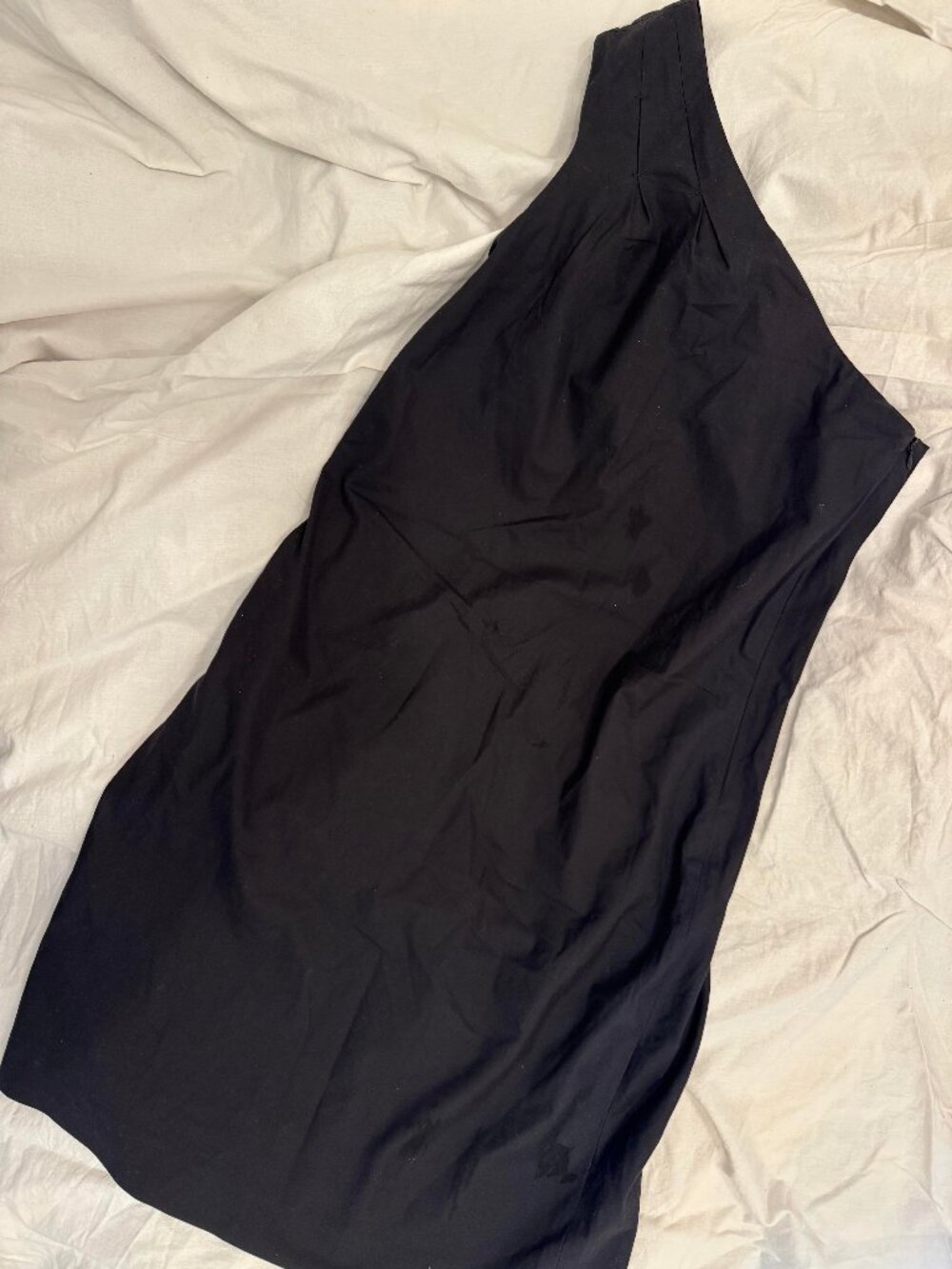 Vince Black One-Shoulder Cutout Dress